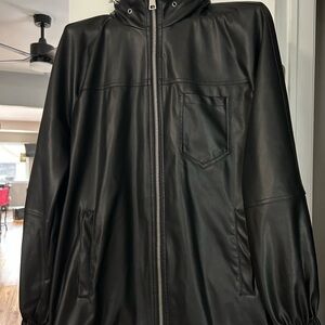 Men's Black Hooded Jacket